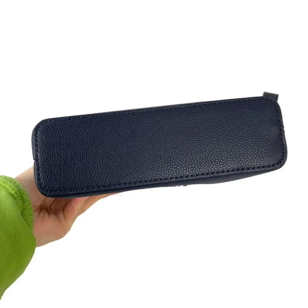 Missoni Cosmetic Makeup Pouch Clutch Travel Bag in Navy Blue Top Zipper